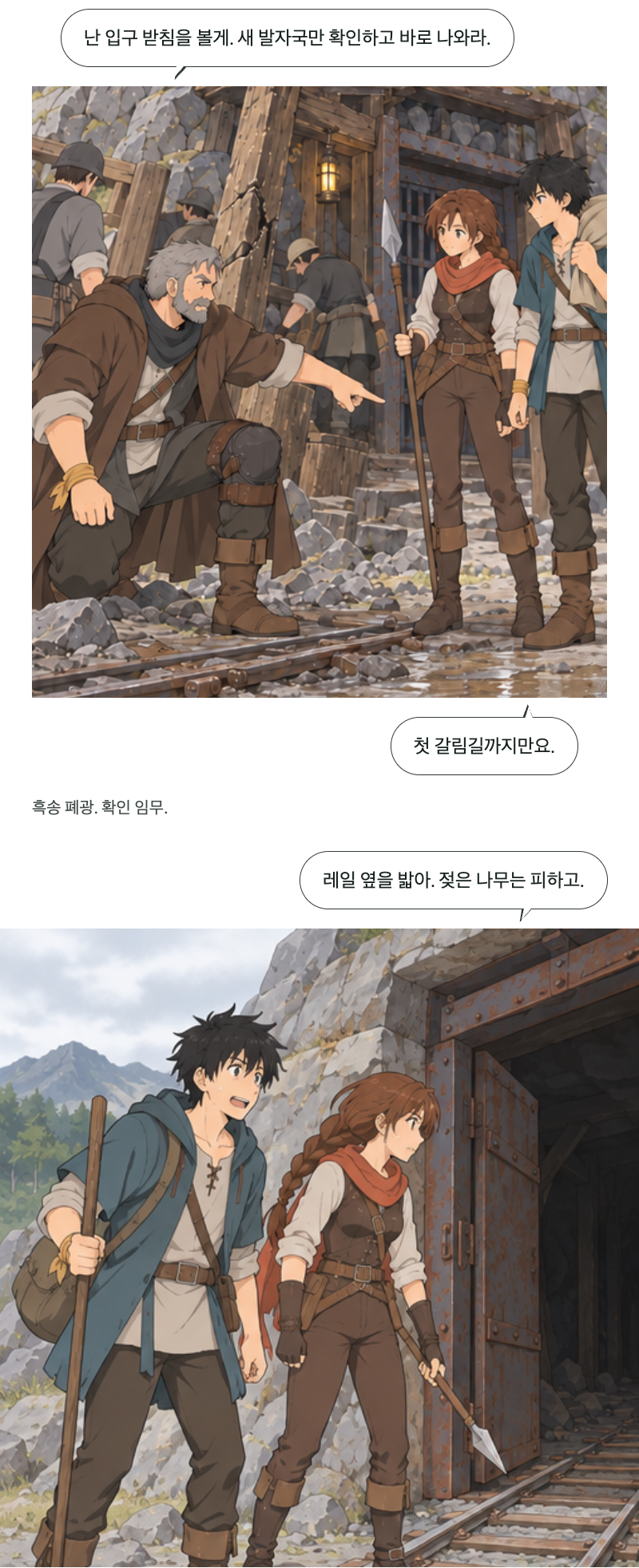 두 번째 문 1화 · 문 안에 남은 사람 3번째 장면