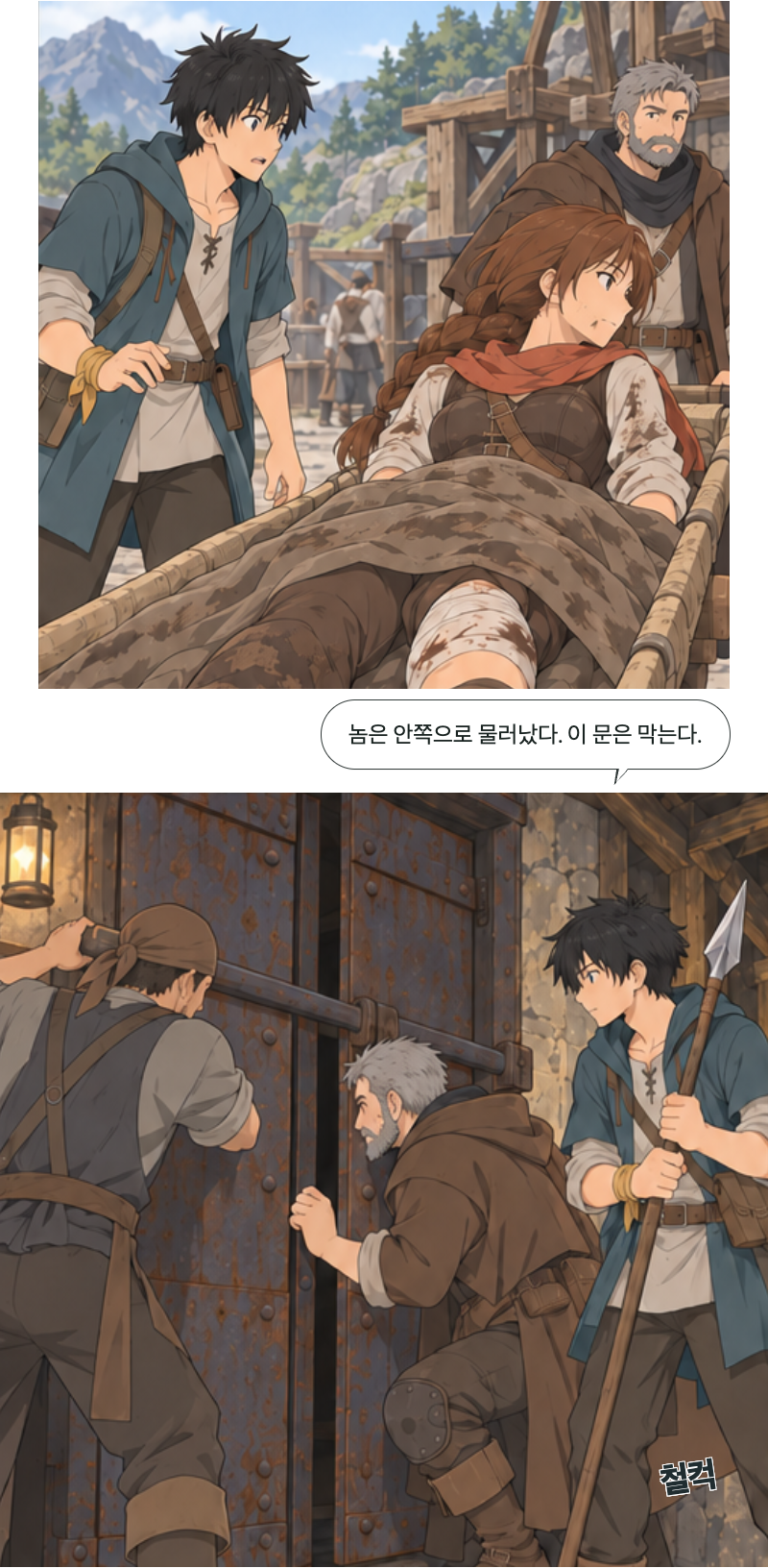 두 번째 문 2화 · 도망친 자리 2번째 장면