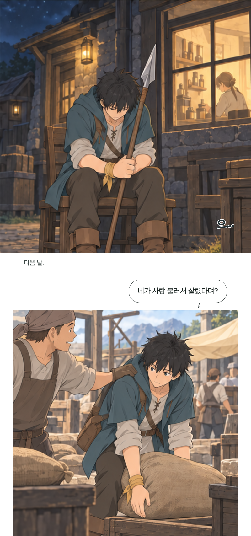 두 번째 문 2화 · 도망친 자리 3번째 장면