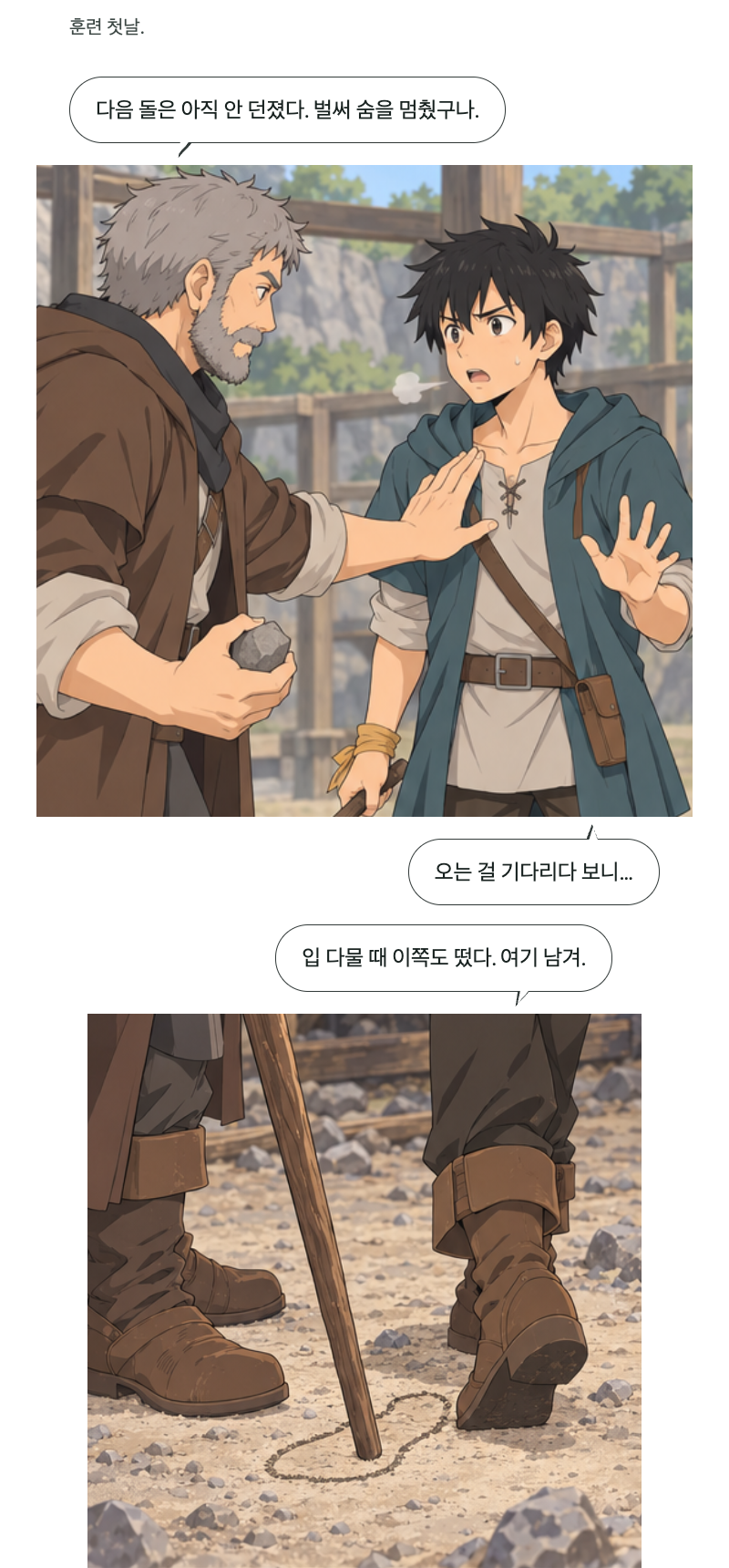 두 번째 문 3화 · 반 걸음의 방벽 1번째 장면