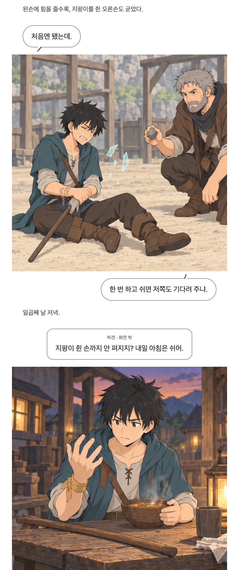 두 번째 문 3화 · 반 걸음의 방벽 3번째 장면