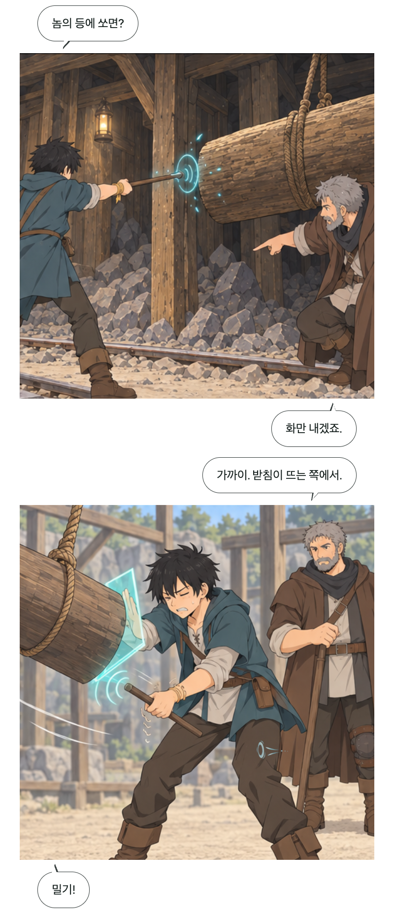 두 번째 문 3화 · 반 걸음의 방벽 8번째 장면
