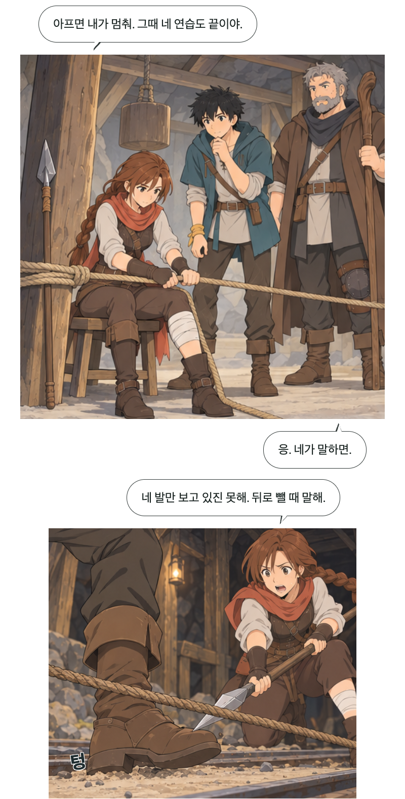 두 번째 문 3화 · 반 걸음의 방벽 10번째 장면