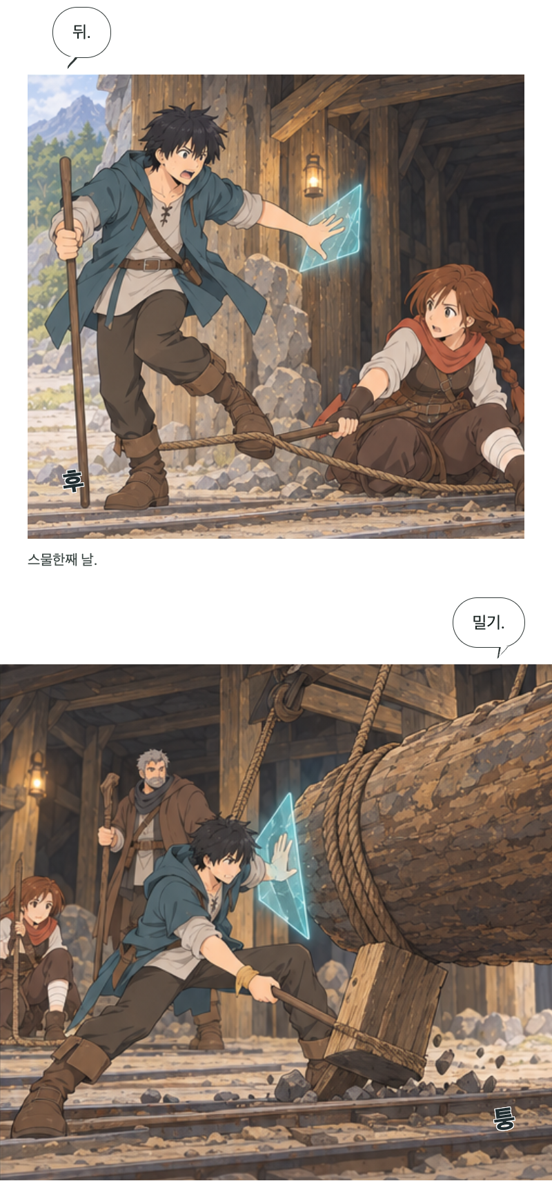 두 번째 문 3화 · 반 걸음의 방벽 11번째 장면