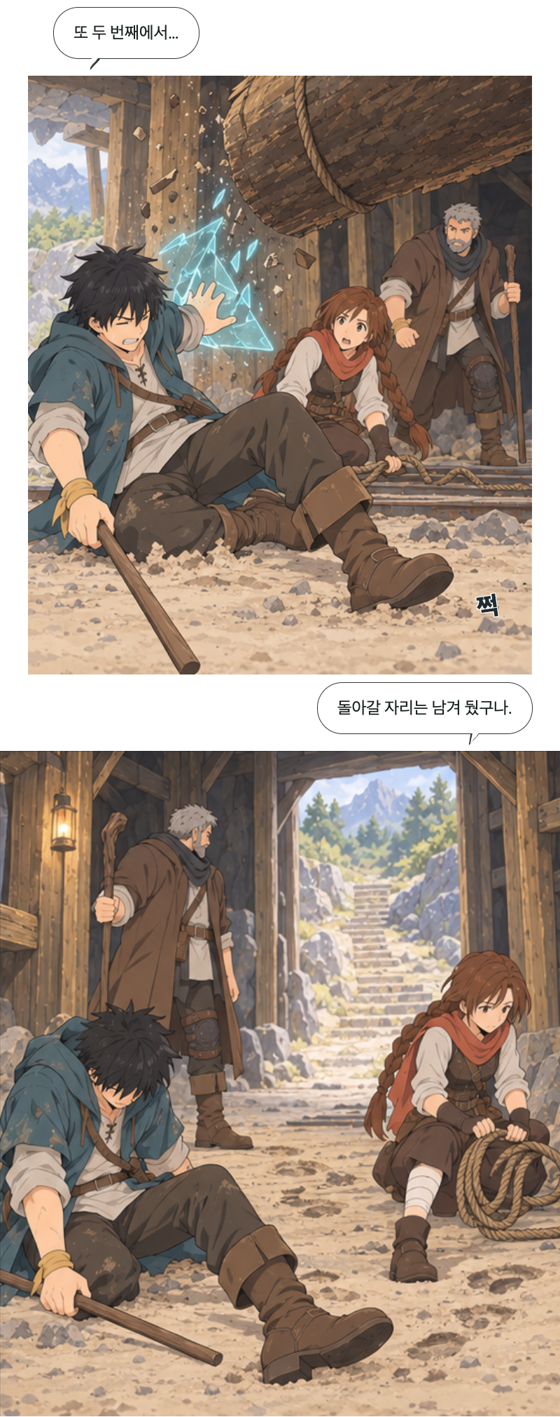 두 번째 문 3화 · 반 걸음의 방벽 12번째 장면