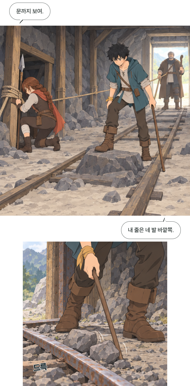 두 번째 문 4화 · 같은 문 5번째 장면