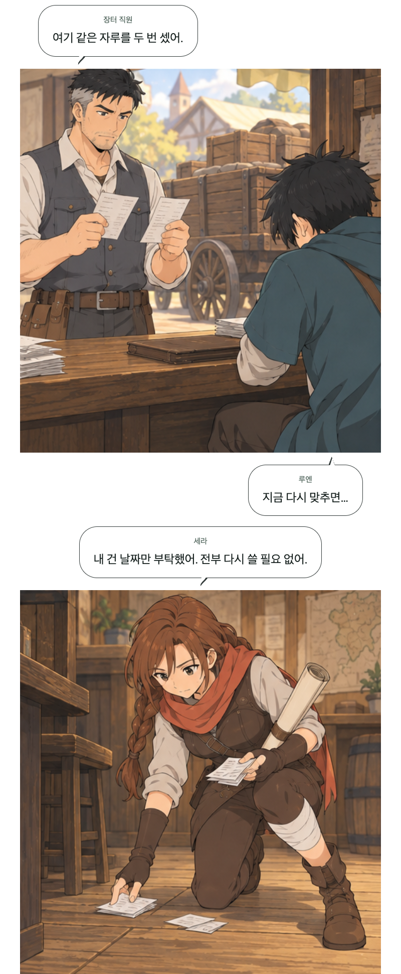두 번째 문 6화 · 쉬는 것도 일 9번째 장면