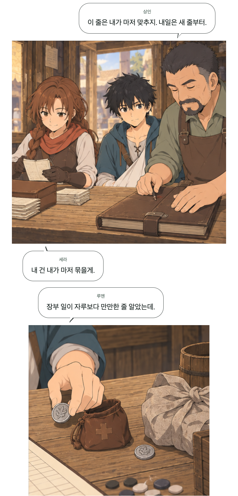 두 번째 문 6화 · 쉬는 것도 일 11번째 장면