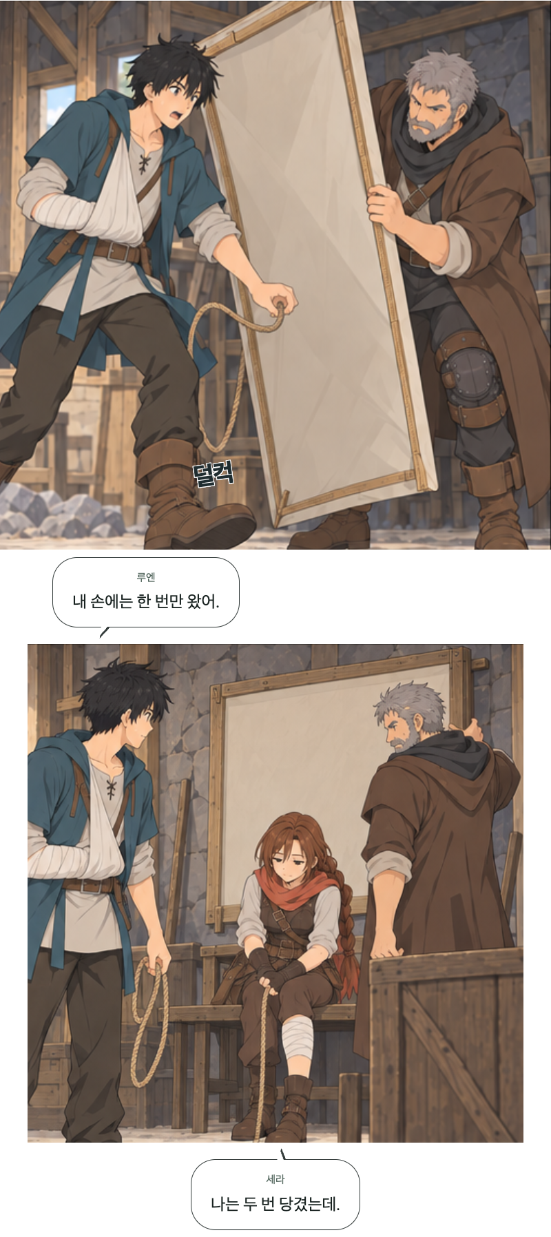 두 번째 문 9화 · 두 번 당기는 줄 5번째 장면