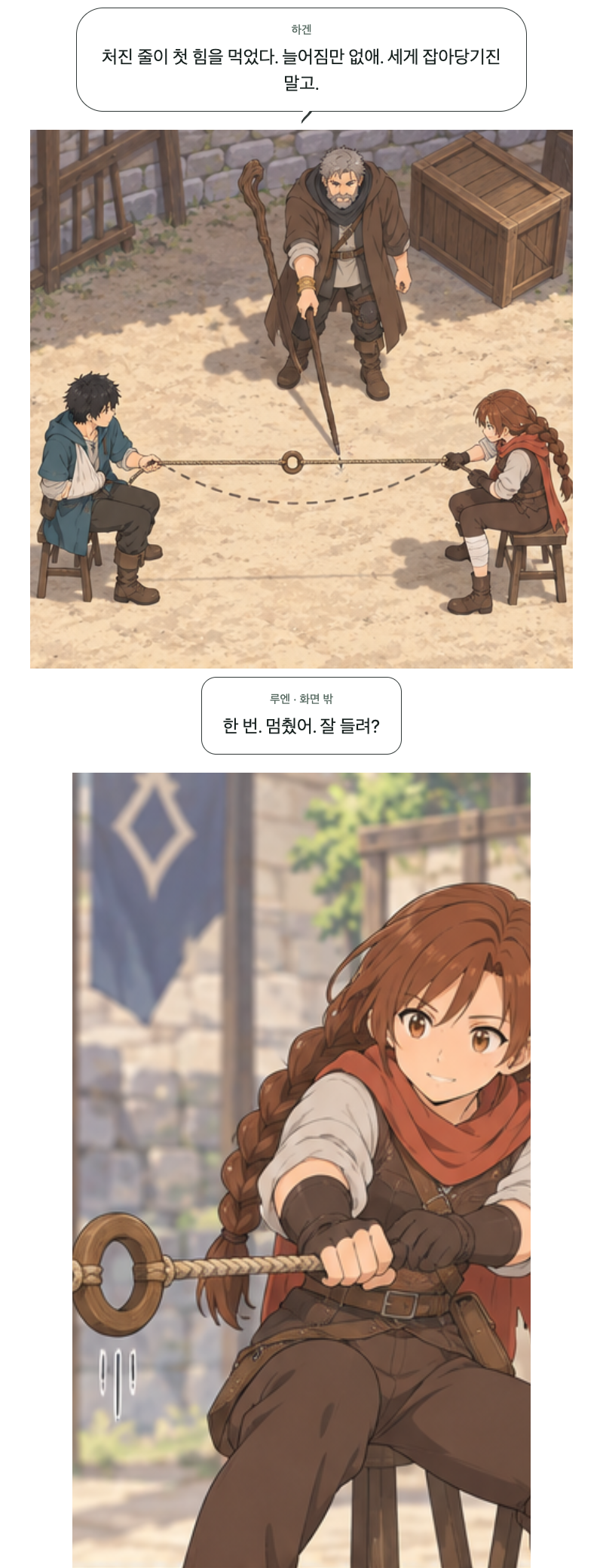 두 번째 문 9화 · 두 번 당기는 줄 7번째 장면