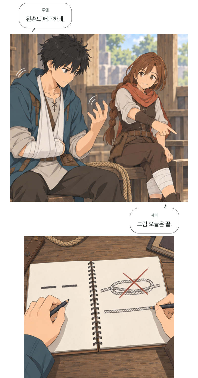 두 번째 문 9화 · 두 번 당기는 줄 11번째 장면