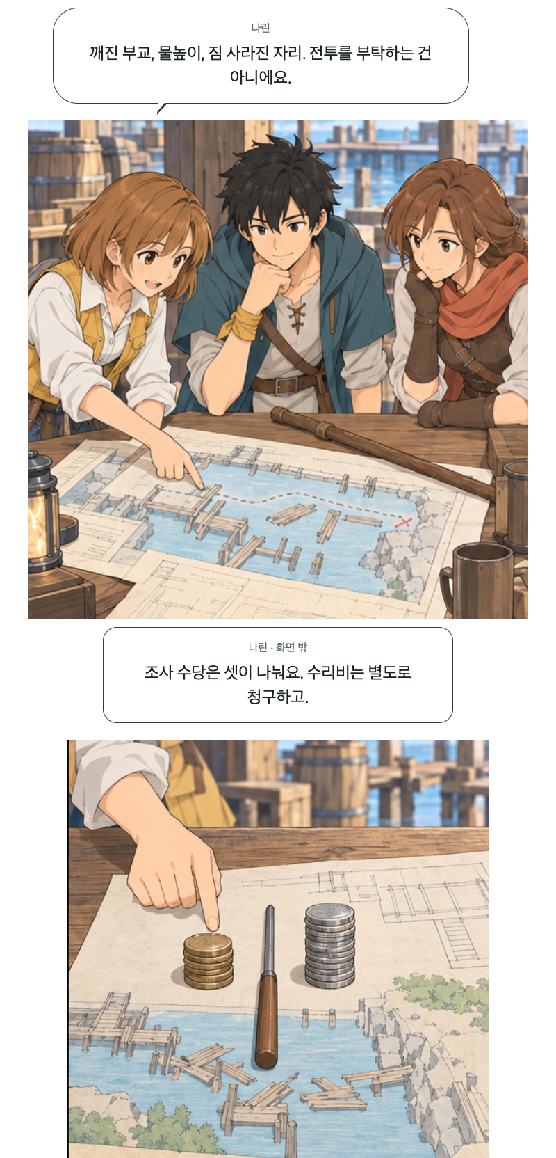 두 번째 문 10화 · 작은 첫 수당 7번째 장면