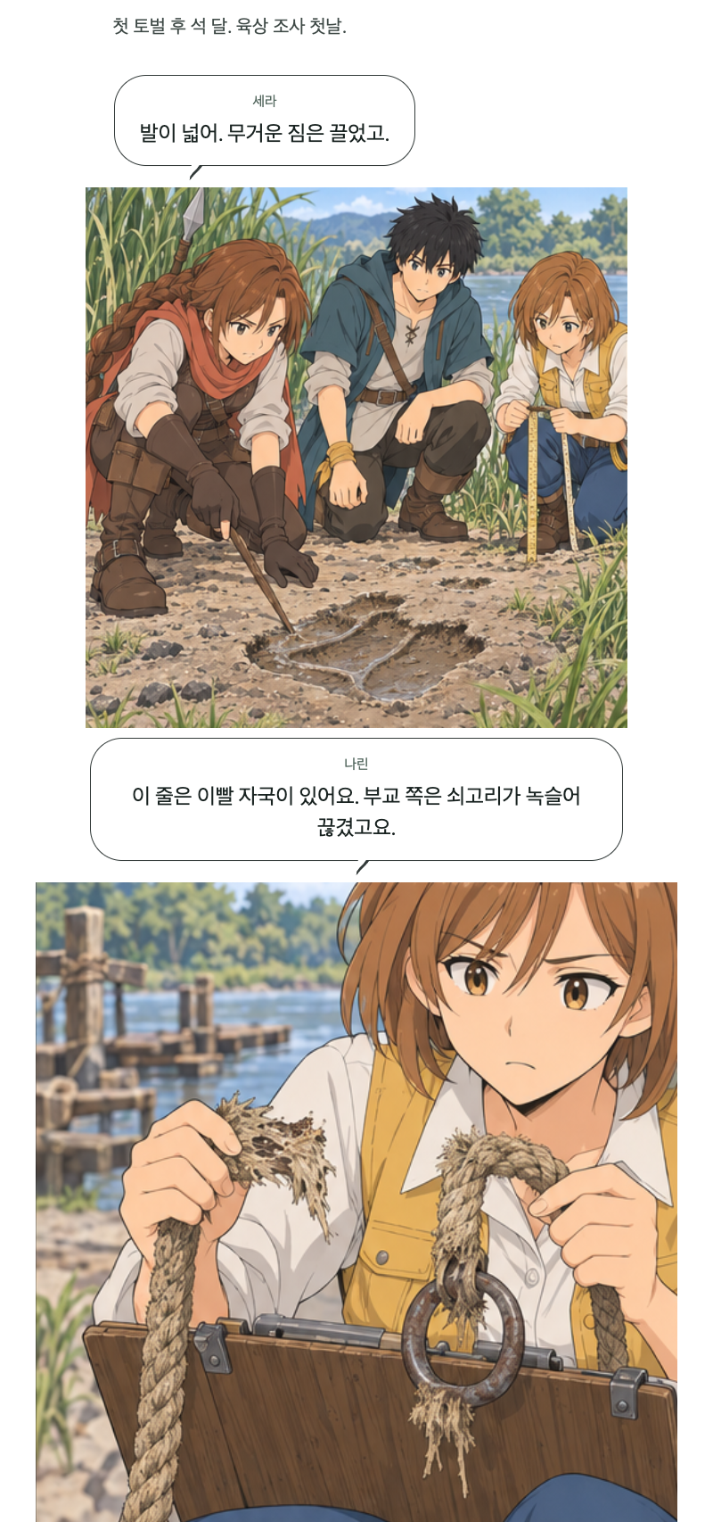 두 번째 문 11화 · 강가의 발자국 1번째 장면