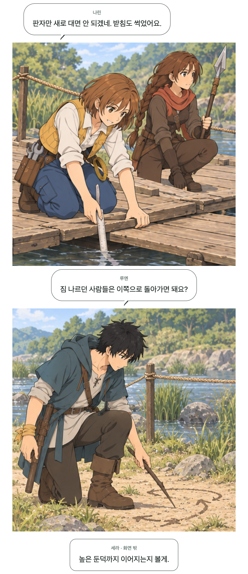 두 번째 문 11화 · 강가의 발자국 4번째 장면