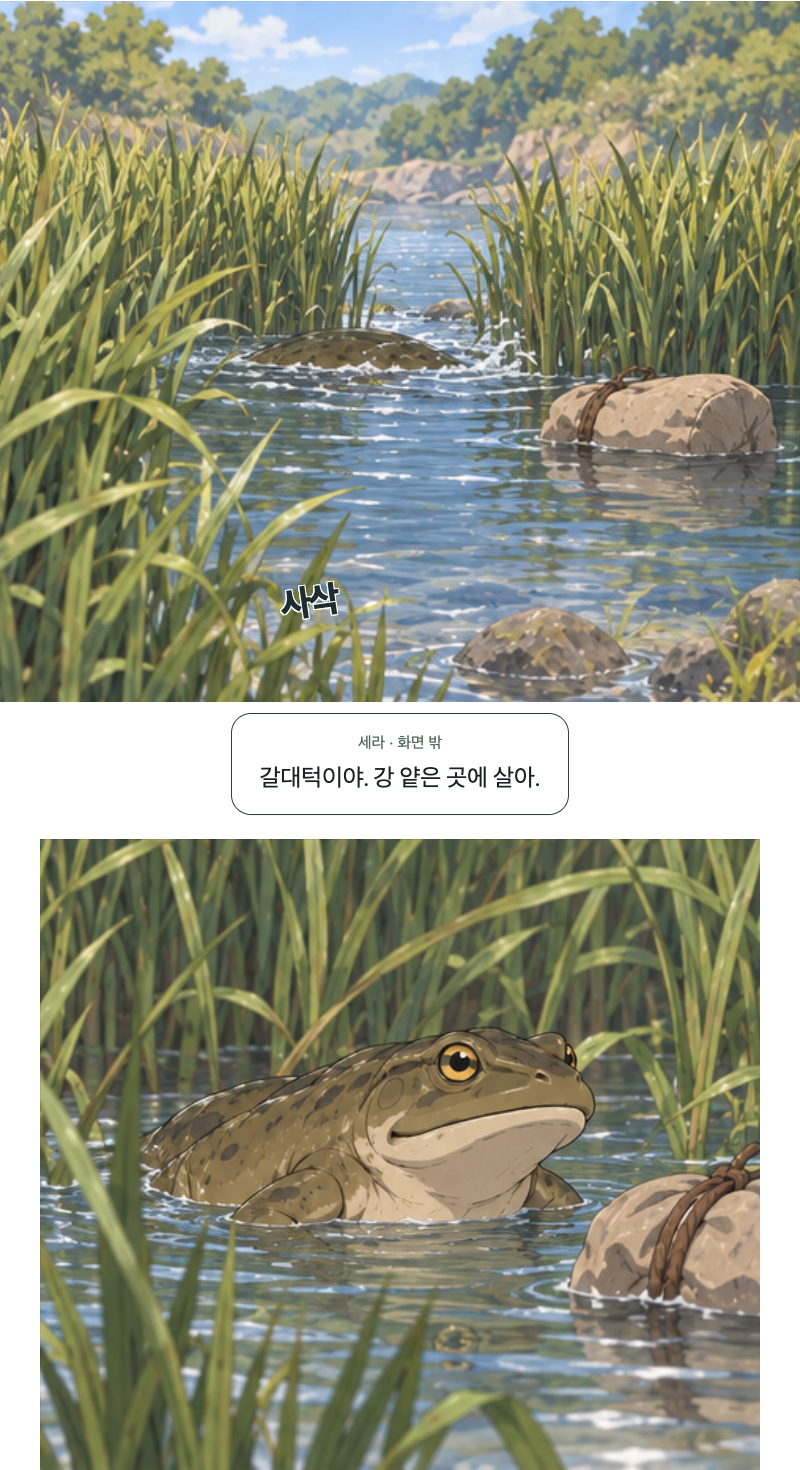 두 번째 문 11화 · 강가의 발자국 5번째 장면