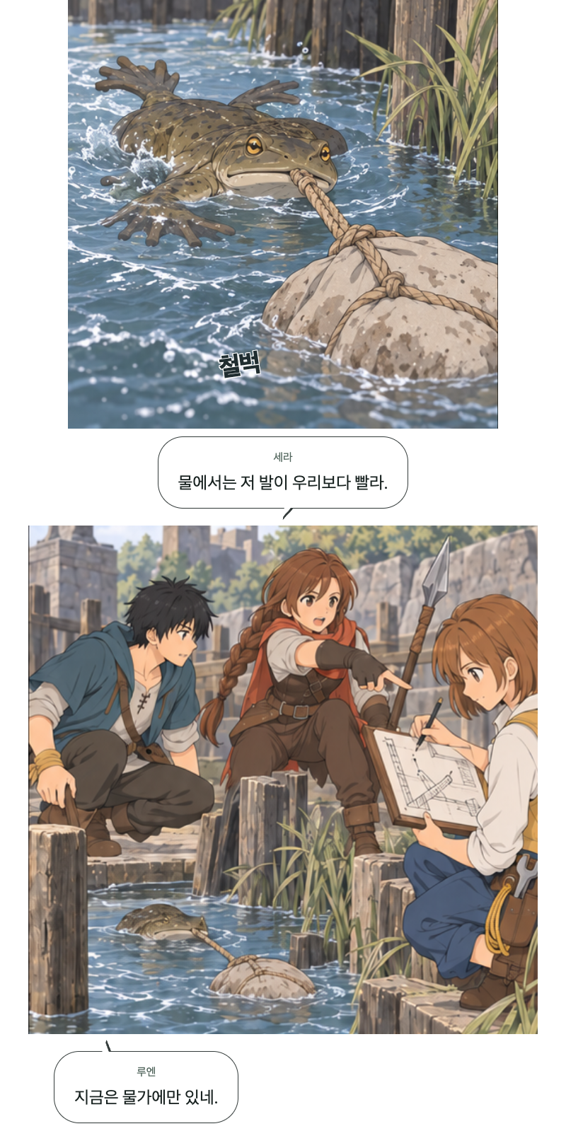 두 번째 문 11화 · 강가의 발자국 7번째 장면