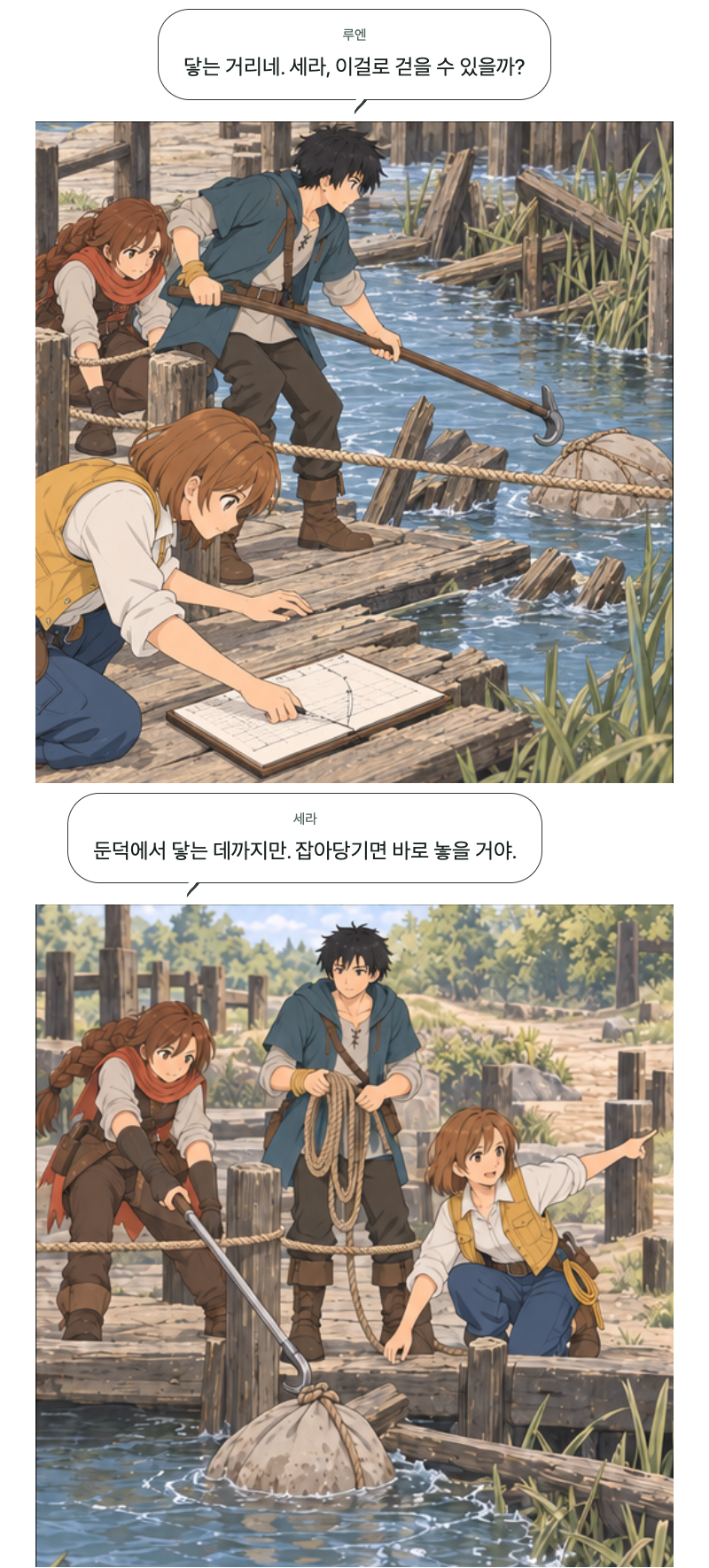 두 번째 문 11화 · 강가의 발자국 9번째 장면