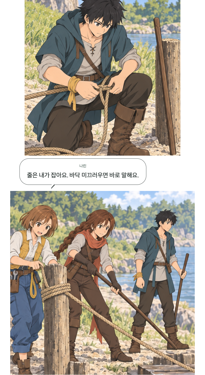 두 번째 문 11화 · 강가의 발자국 10번째 장면