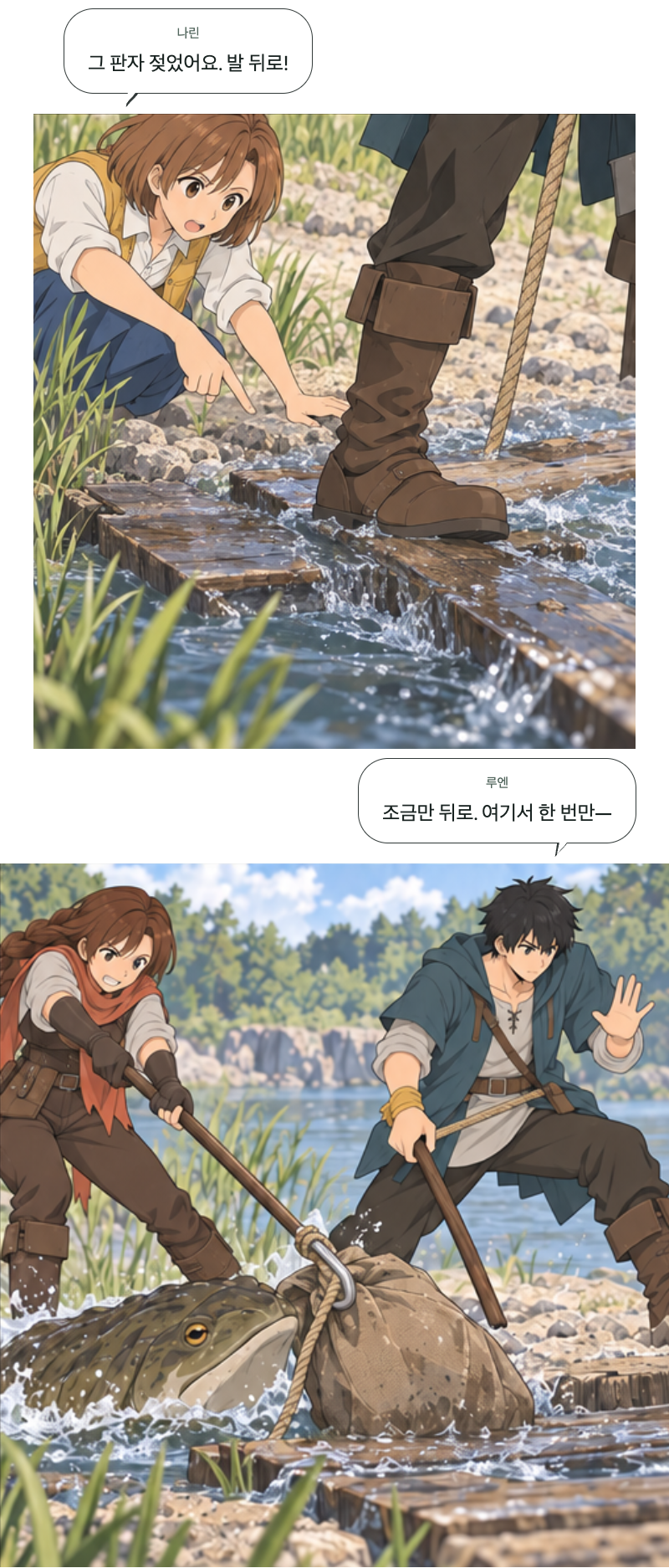 두 번째 문 11화 · 강가의 발자국 12번째 장면