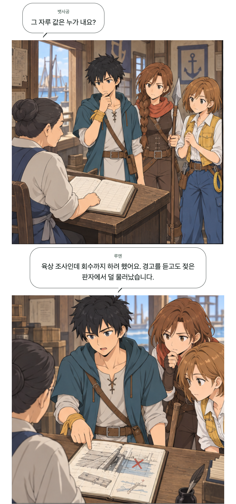 두 번째 문 12화 · 젖은 발판 7번째 장면