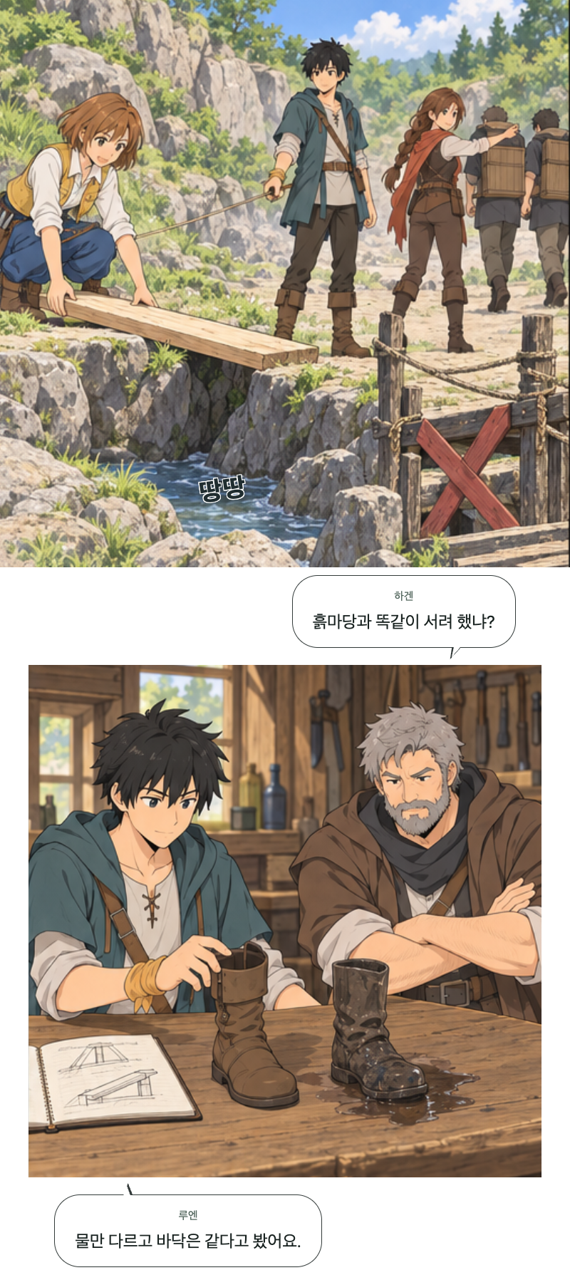 두 번째 문 12화 · 젖은 발판 10번째 장면