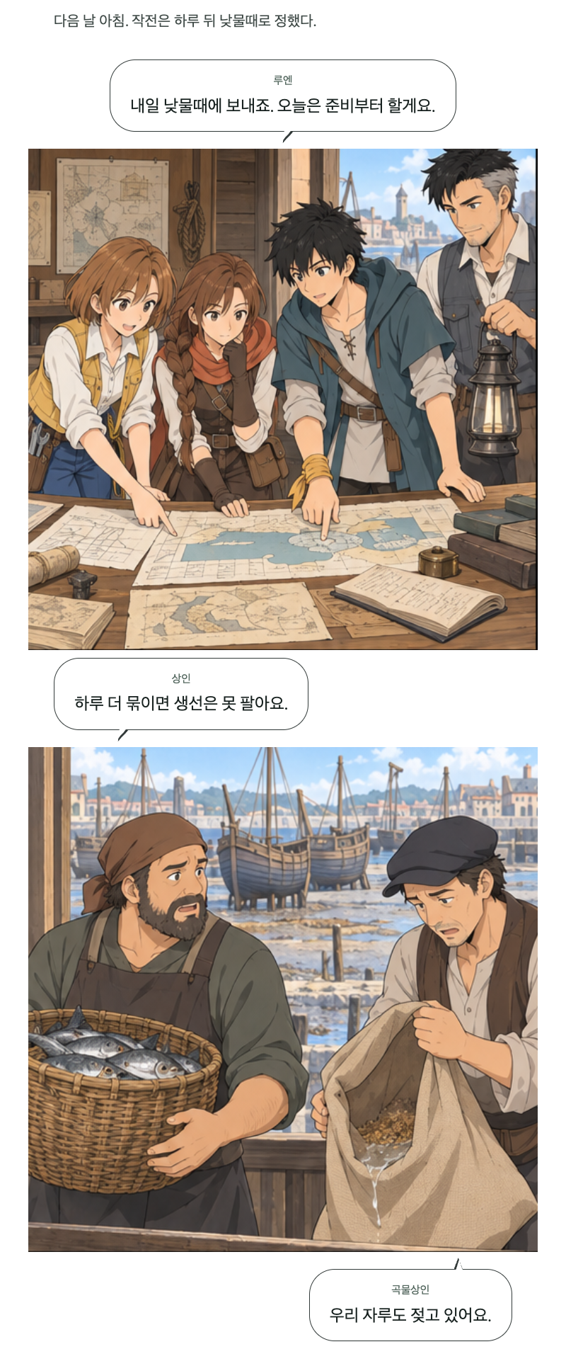 두 번째 문 14화 · 빈 배에 태우는 것 1번째 장면