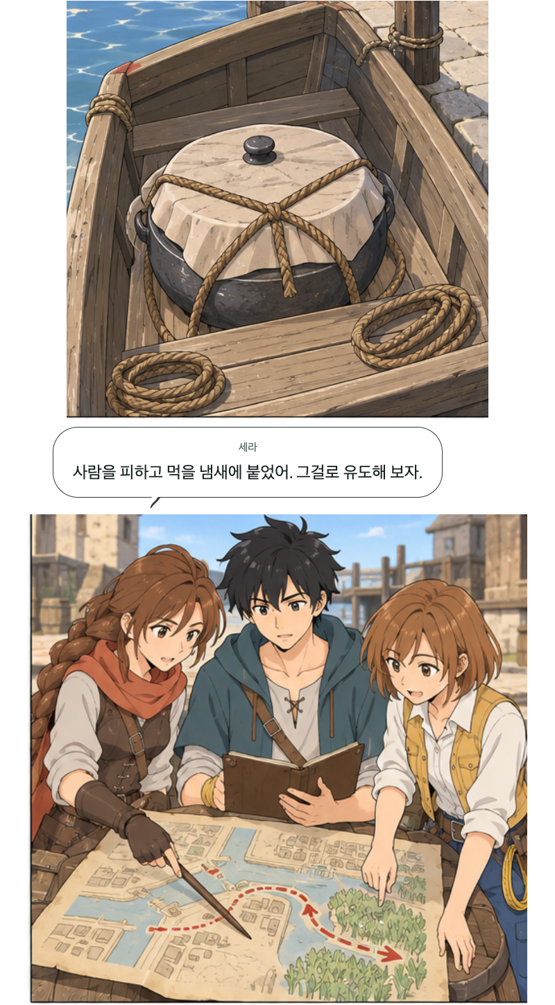 두 번째 문 14화 · 빈 배에 태우는 것 4번째 장면