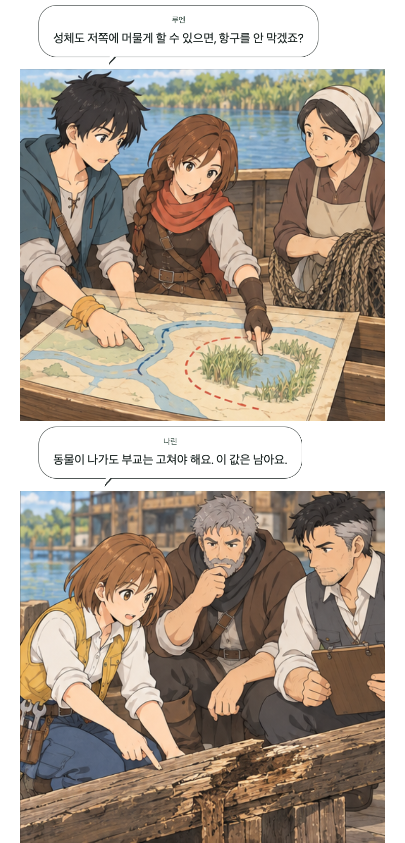 두 번째 문 14화 · 빈 배에 태우는 것 8번째 장면