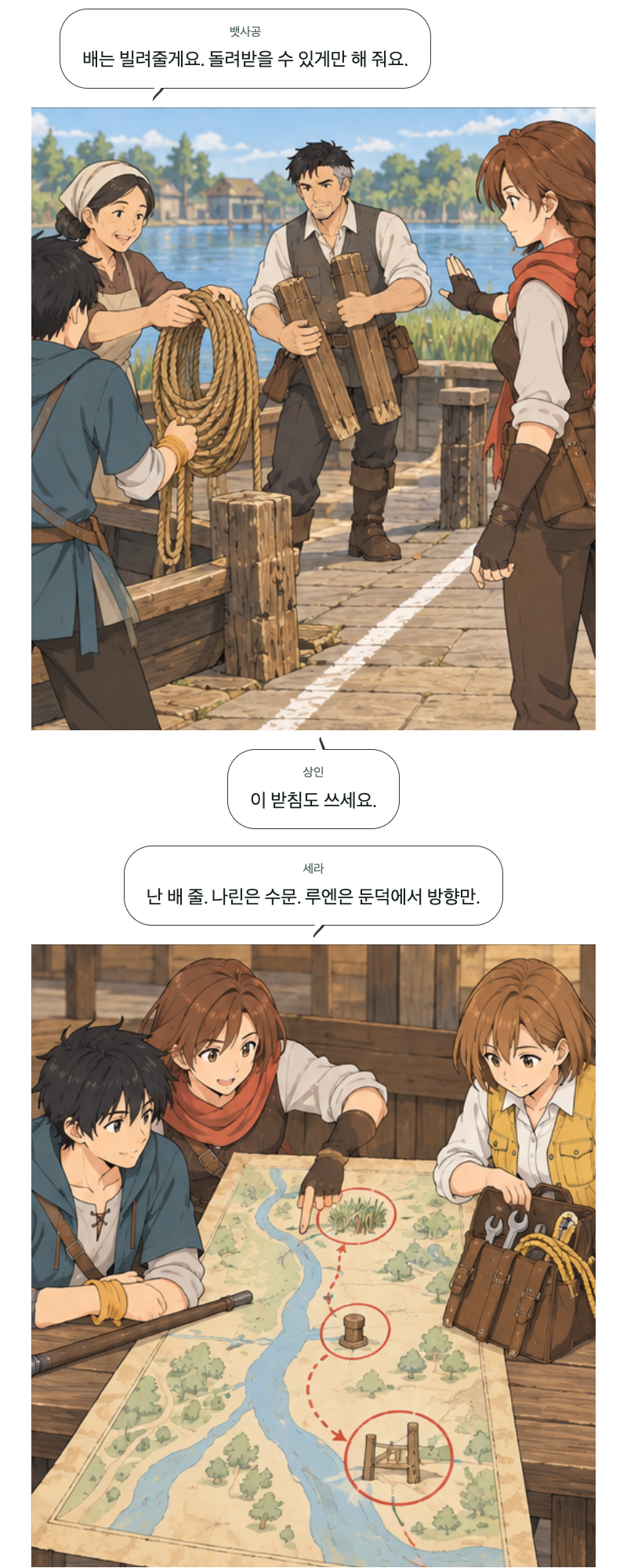 두 번째 문 14화 · 빈 배에 태우는 것 9번째 장면