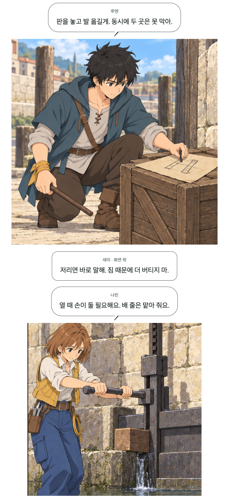 두 번째 문 14화 · 빈 배에 태우는 것 10번째 장면