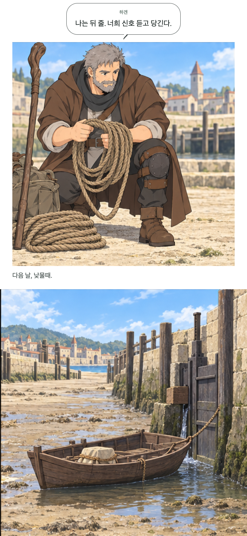 두 번째 문 14화 · 빈 배에 태우는 것 11번째 장면
