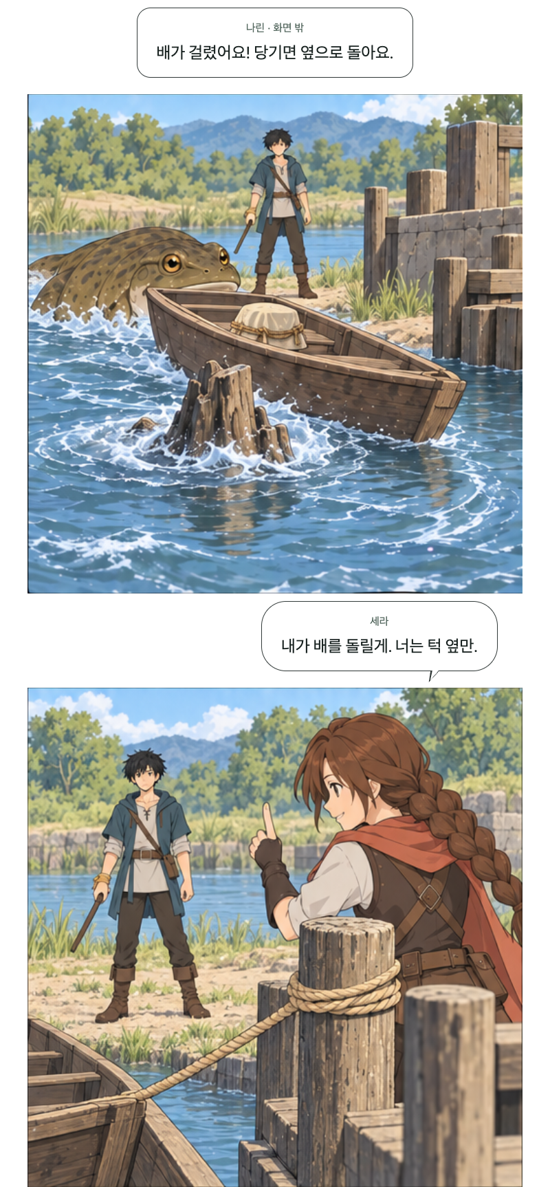 두 번째 문 15화 · 돌아가는 물길 3번째 장면