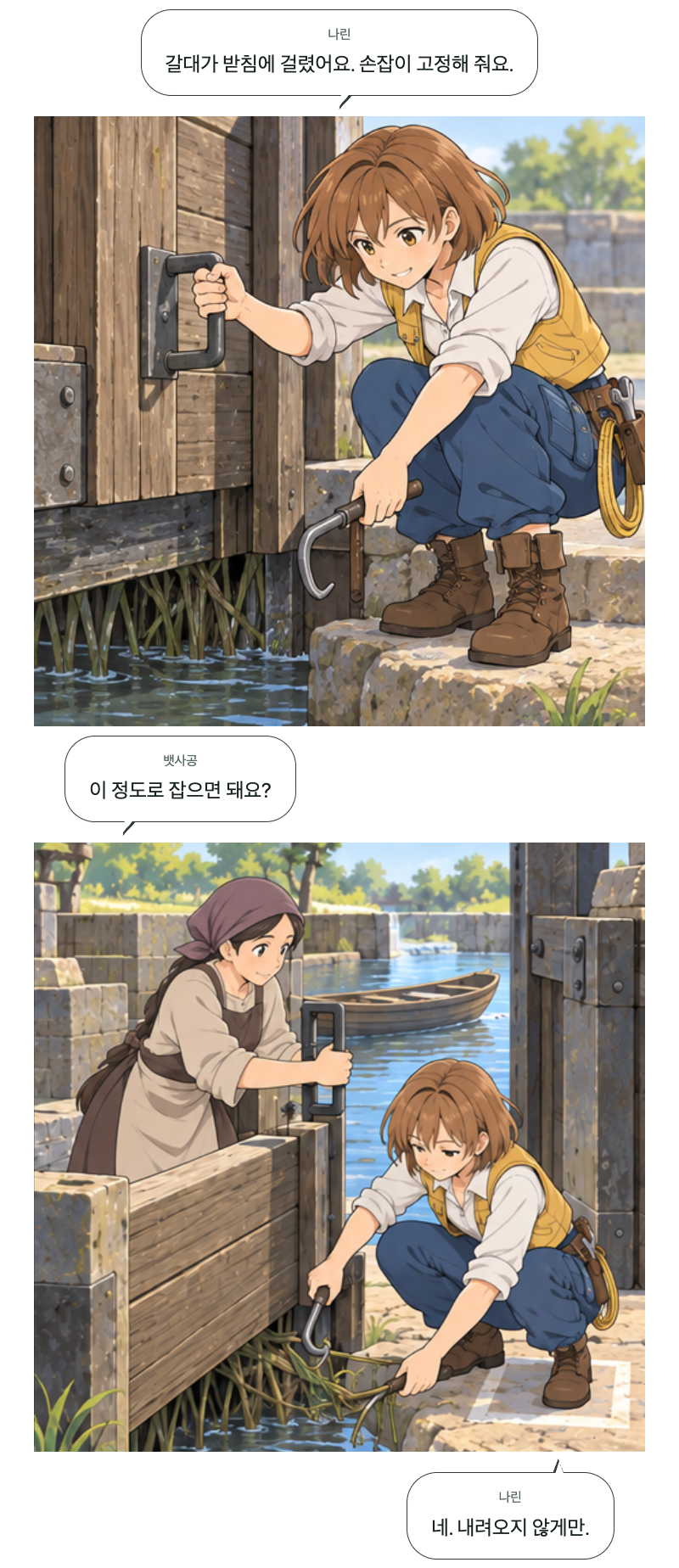 두 번째 문 15화 · 돌아가는 물길 7번째 장면