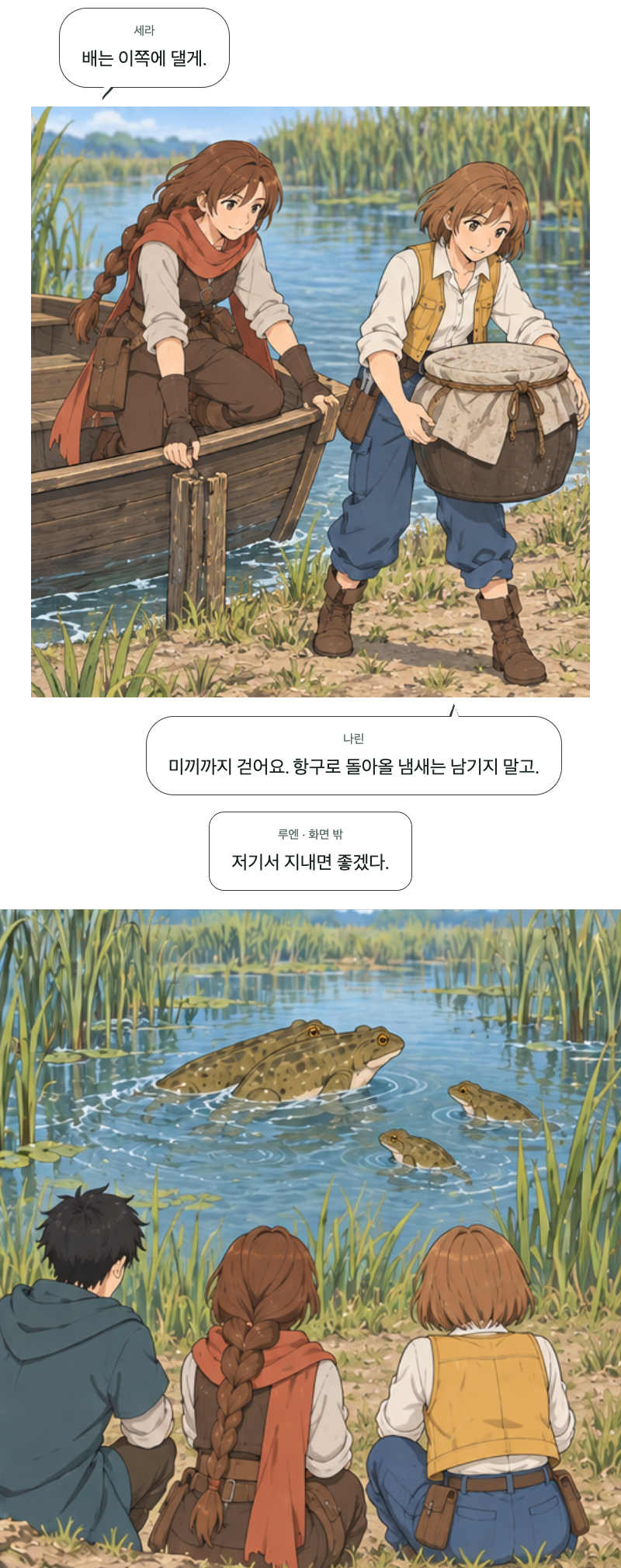 두 번째 문 15화 · 돌아가는 물길 12번째 장면