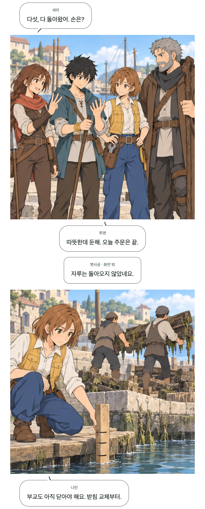 두 번째 문 15화 · 돌아가는 물길 13번째 장면