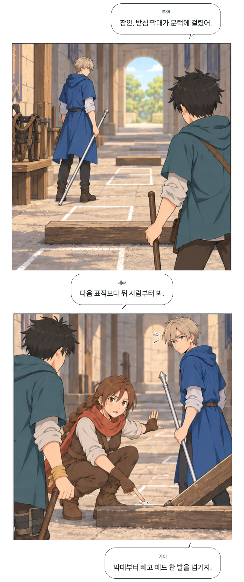 두 번째 문 18화 · 기다리던 한 박자 3번째 장면