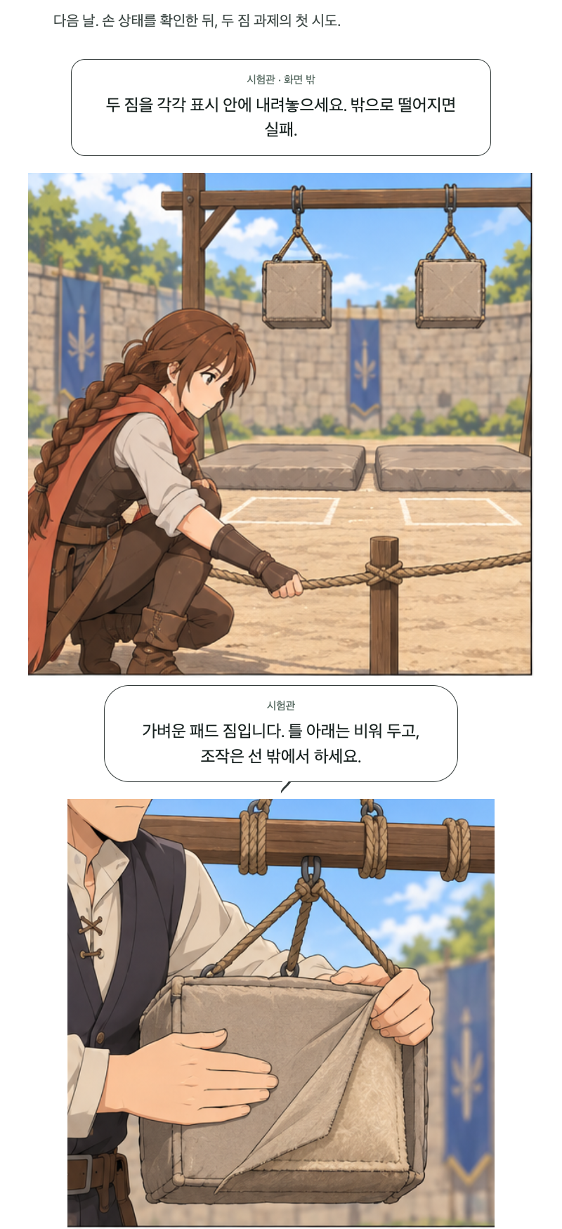 두 번째 문 19화 · 떨어지는 건 둘 1번째 장면