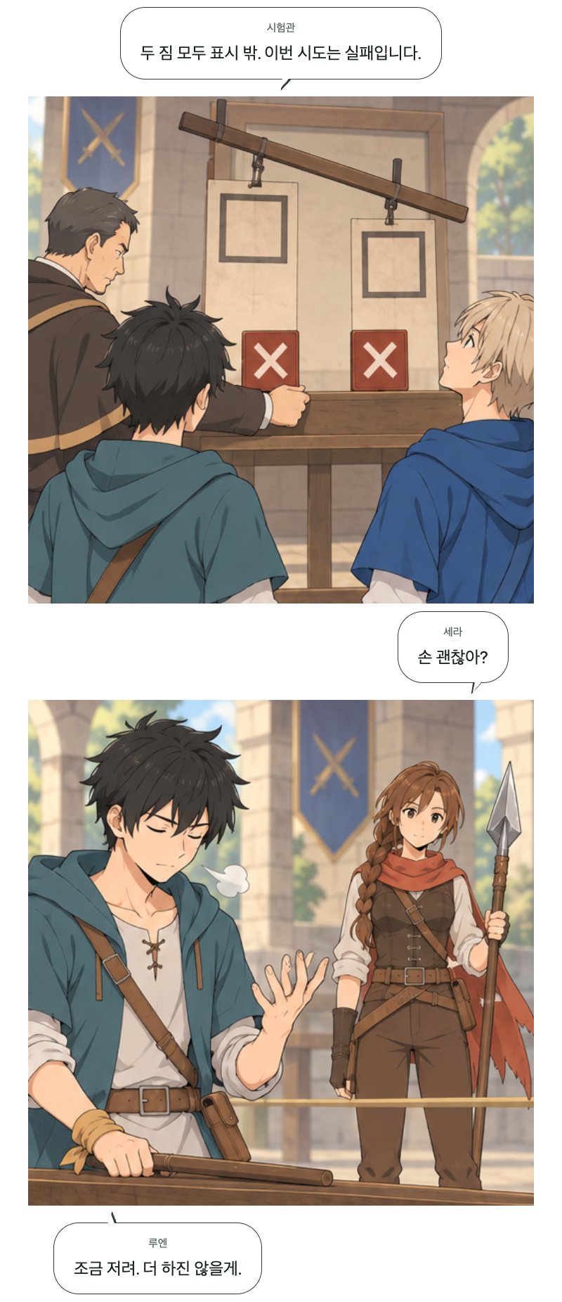 두 번째 문 19화 · 떨어지는 건 둘 7번째 장면
