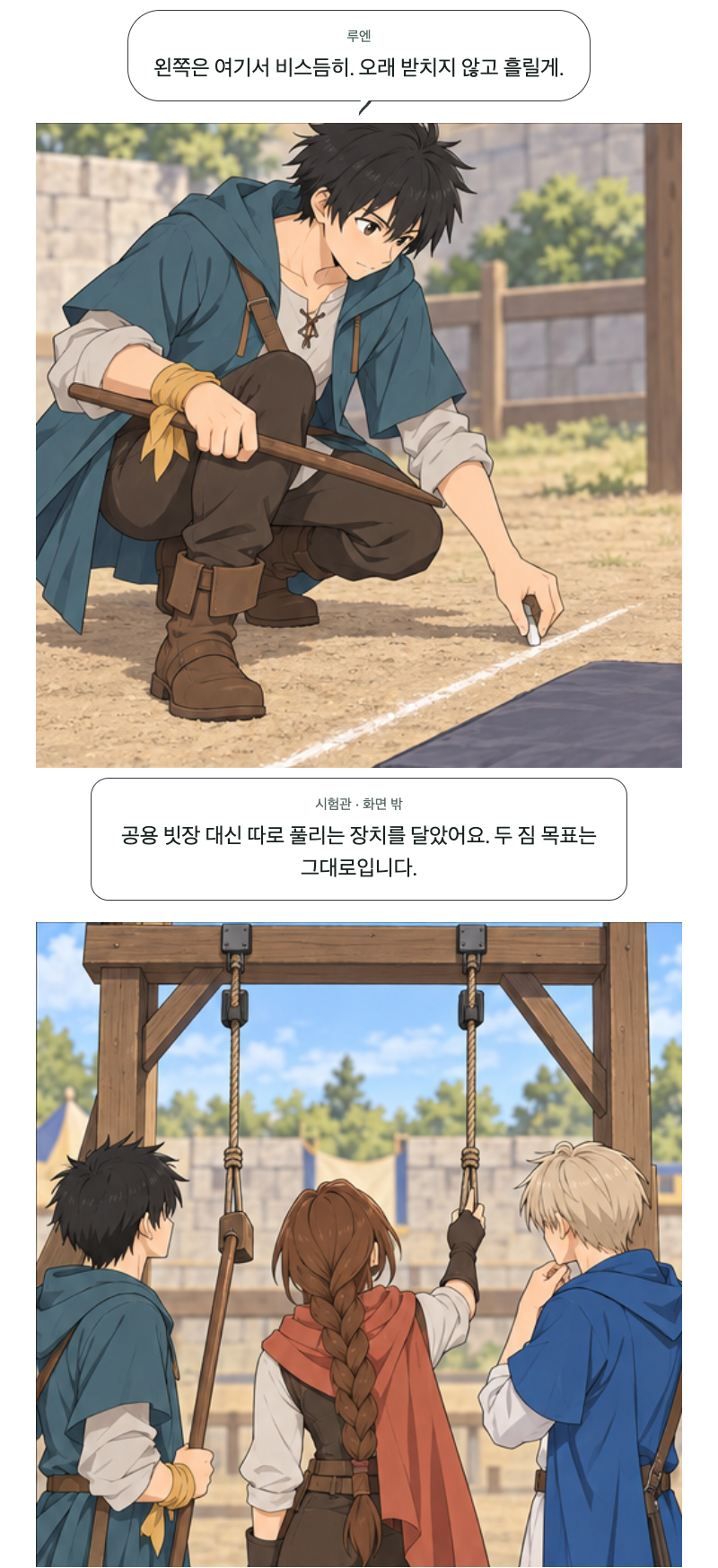 두 번째 문 20화 · 같은 점수 다른 자리 2번째 장면
