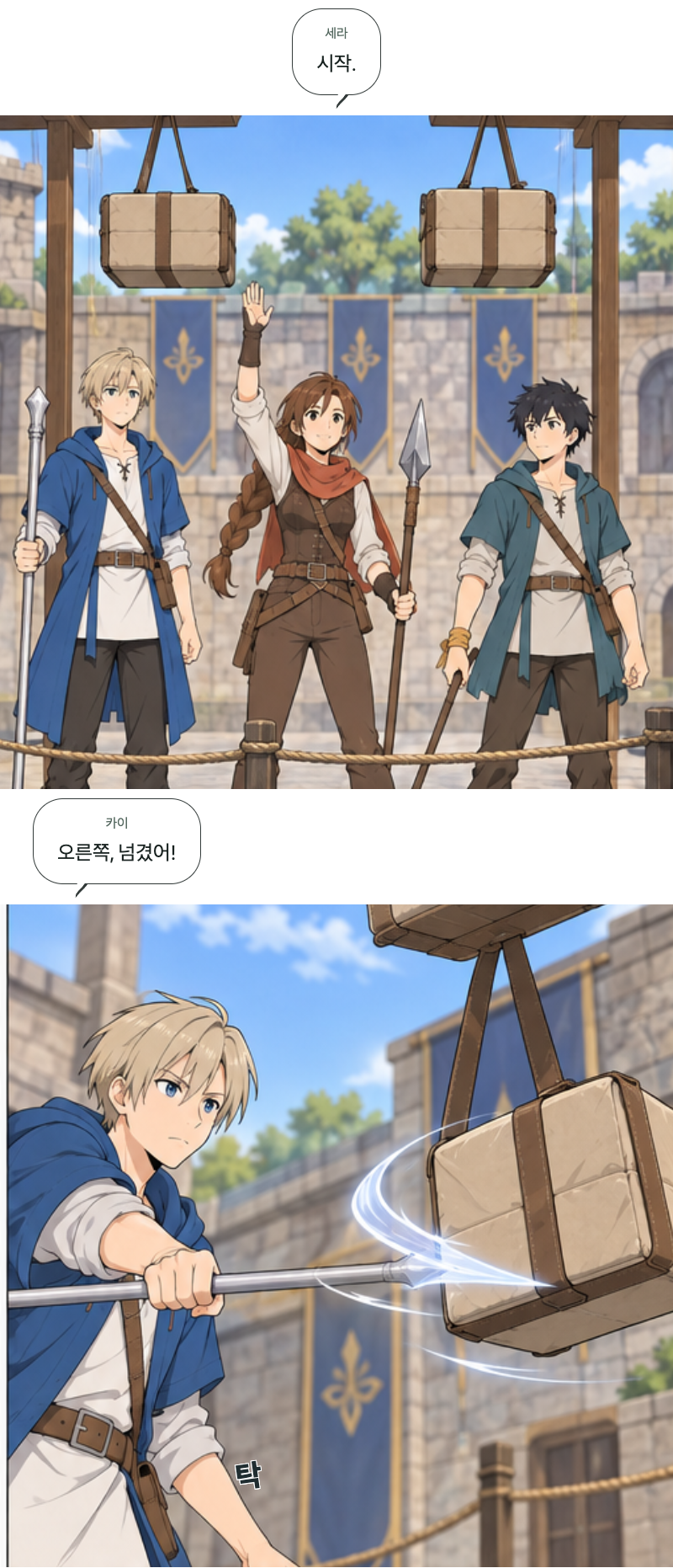 두 번째 문 20화 · 같은 점수 다른 자리 4번째 장면