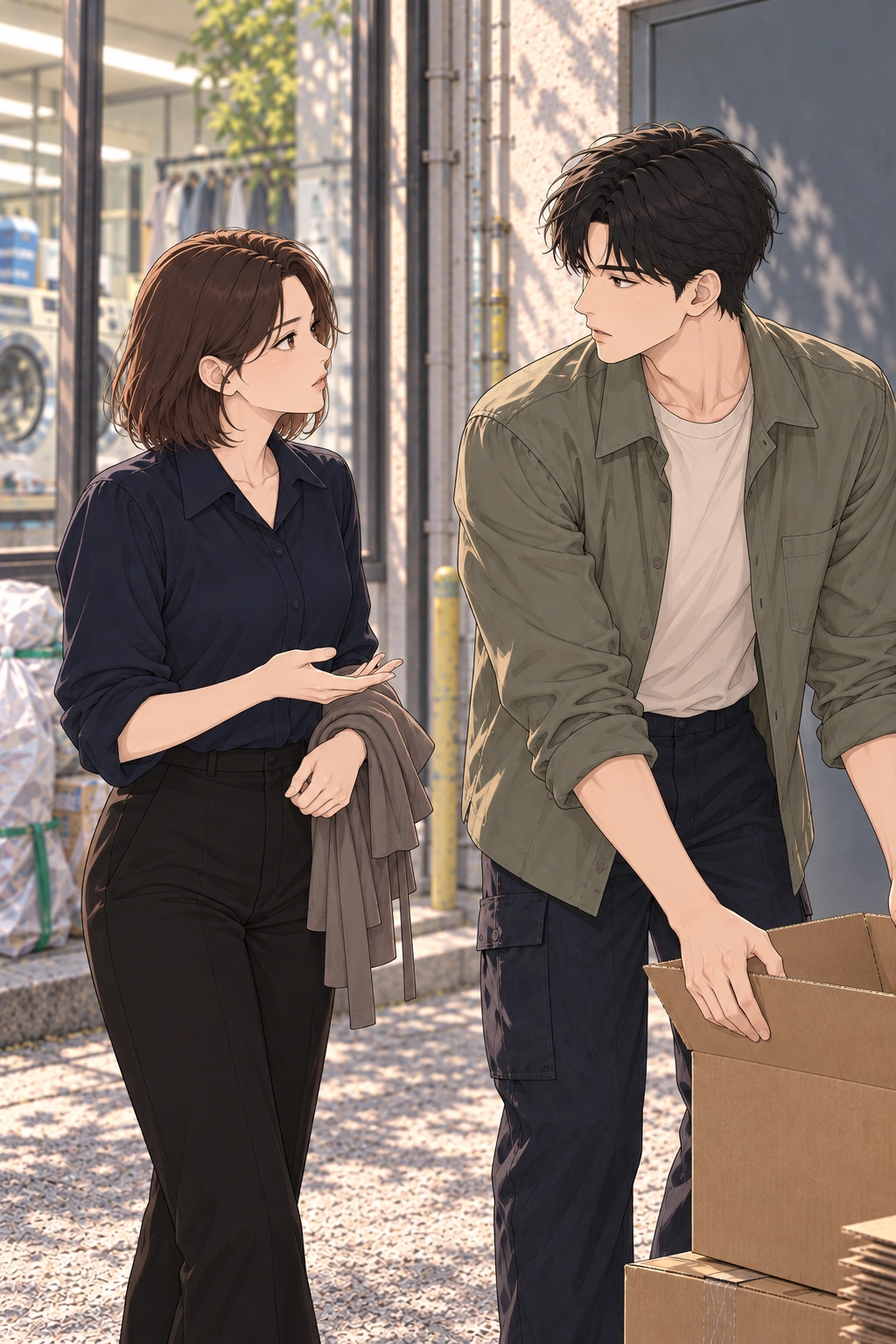 세탁소 옆