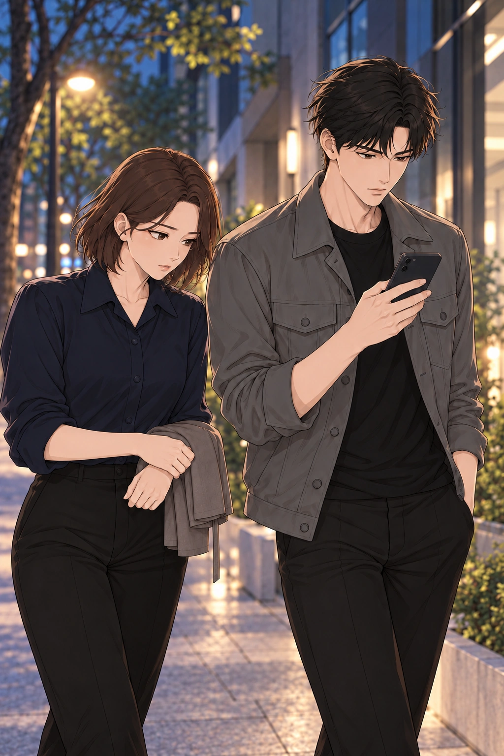 갤러리 근처 문밖 · 저녁