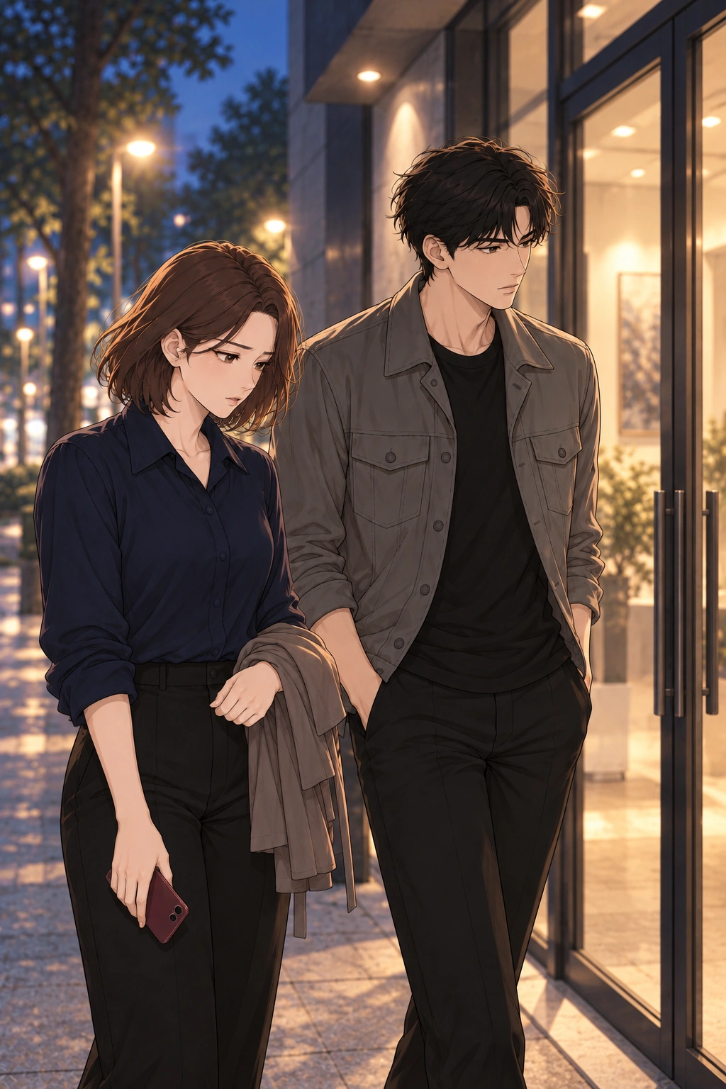 갤러리 근처 문밖 · 저녁