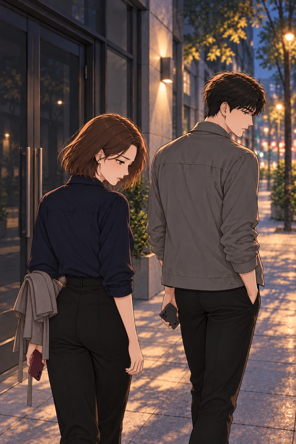 누리 갤러리 문밖 · 밤
